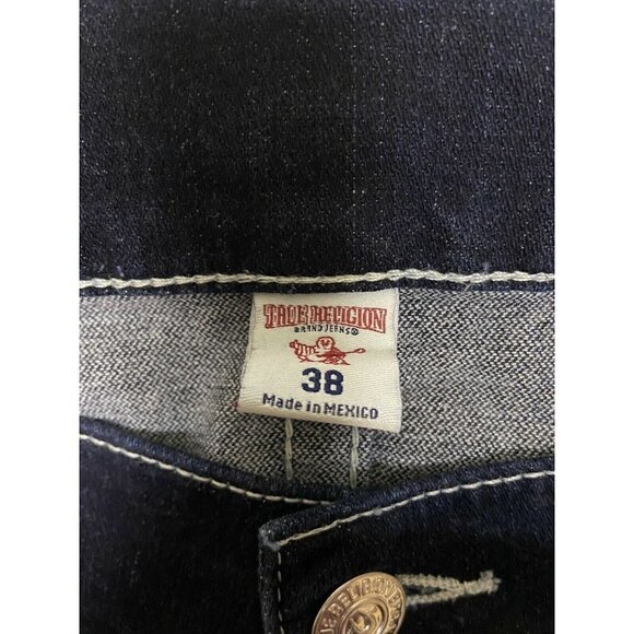 True Religion Men 38 Moto Skinny Run Stitch Denim - Picture 8 of 12